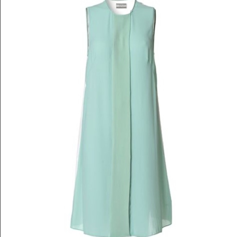 MALENE BIRGER. Mint Cream Colorblock Dress! - Picture 3 of 9